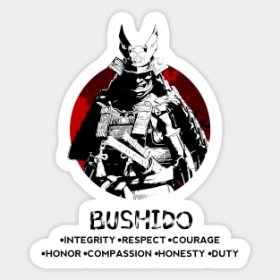 Seven Virtues of Bushido II Sticker